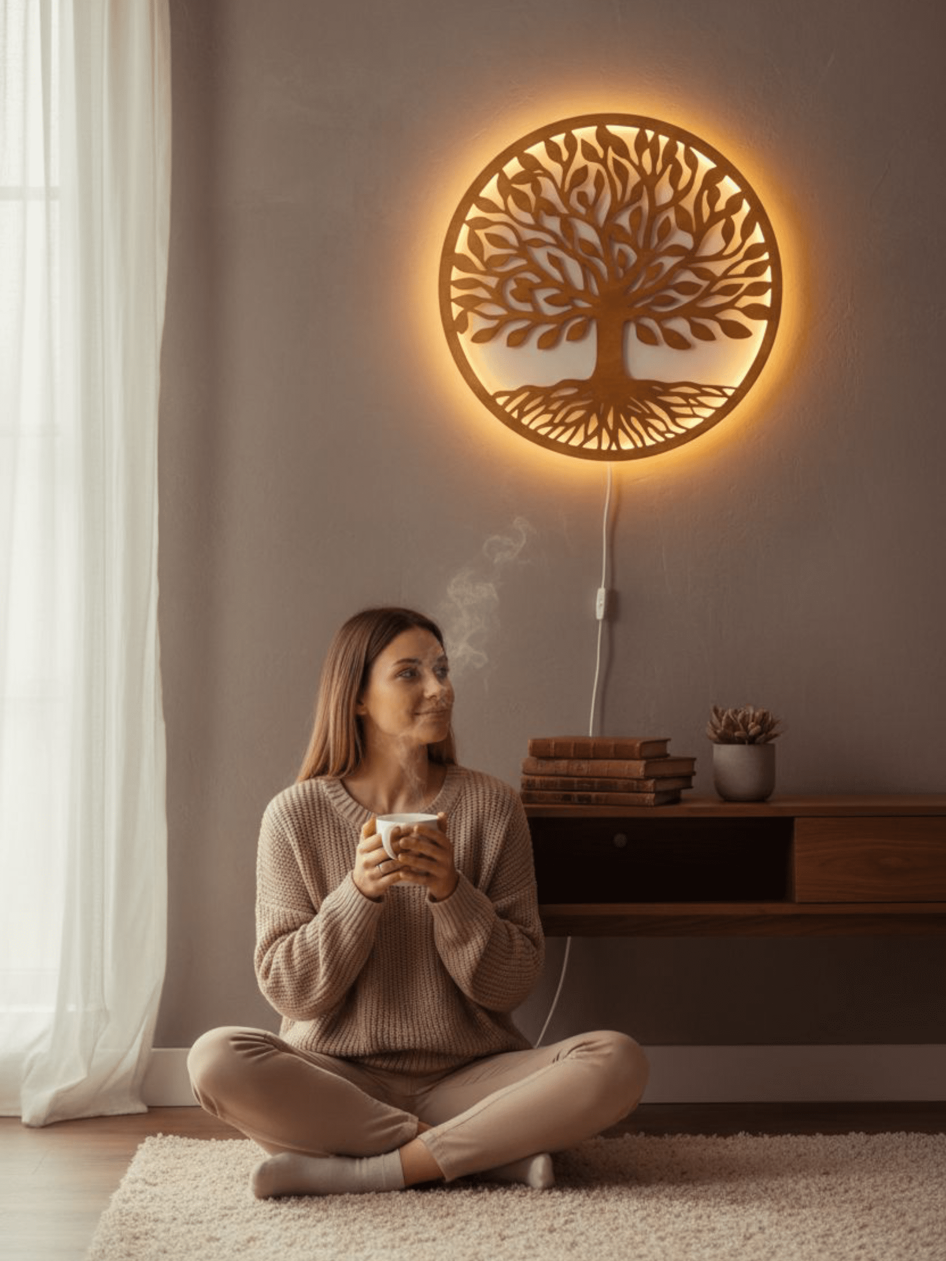 Világítós falikép – Konnektoros